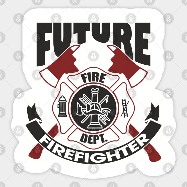 Future Firefighter Fire Dept Pride Sticker by Anticorporati
